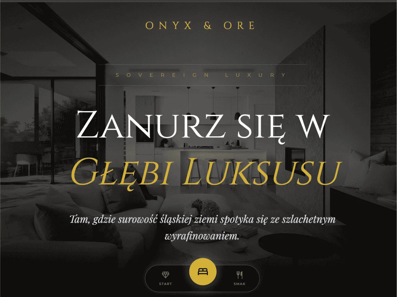 Strona systemu rezerwacji luksusowych apartamentów — realizacja WebowyMati